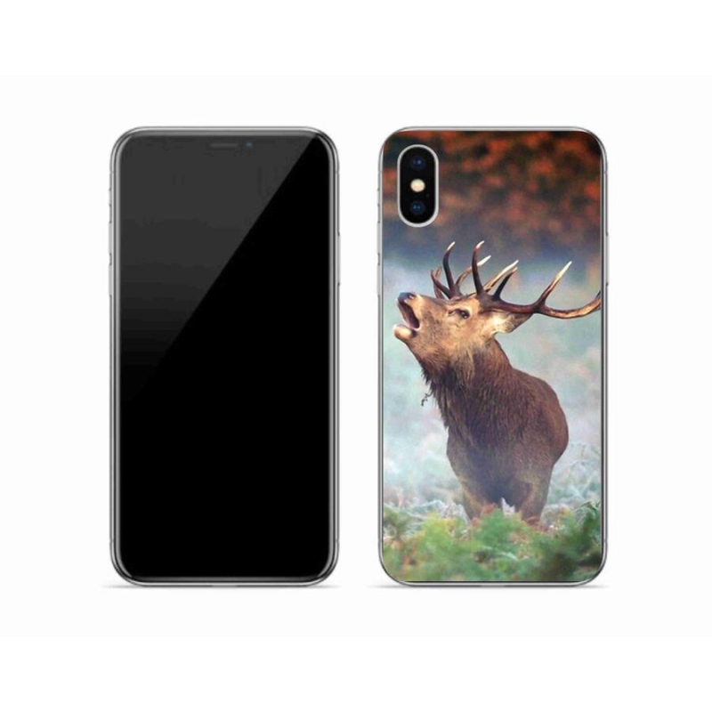 Gél tok mmCase iPhone XS készülékhez - szarvas 2