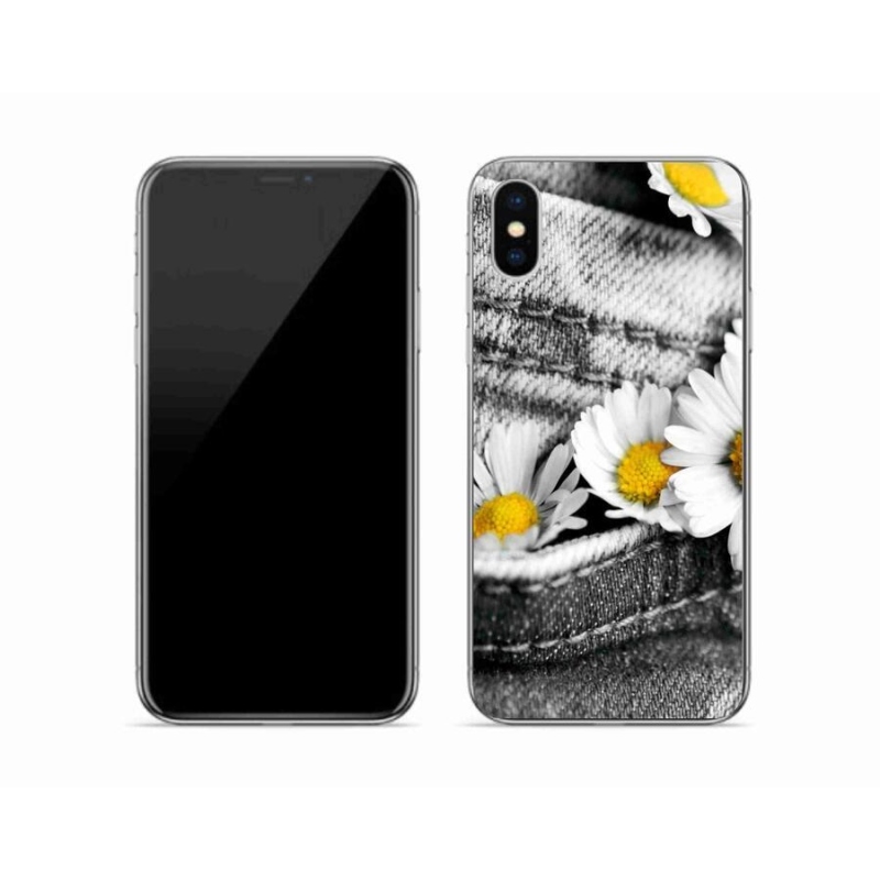 Gél tok mmCase iPhone XS készülékhez - százszorszépek