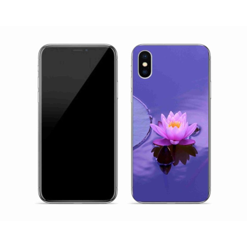 Gél tok mmCase iPhone XS készülékhez - virág a vízen
