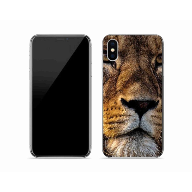 Gél tok mmCase iPhone XS készülékhez - oroszlán