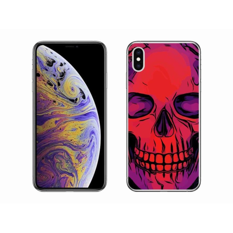 Gél tok mmCase iPhone XS Max készülékhez - koponya