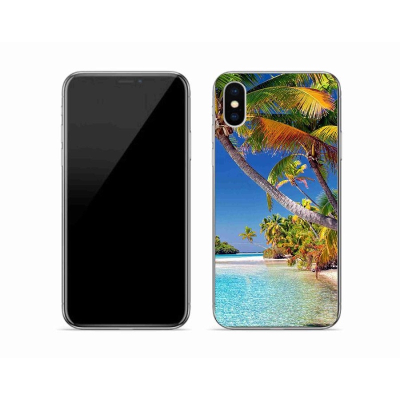 Gél tok mmCase iPhone XS készülékhez - tengerpart