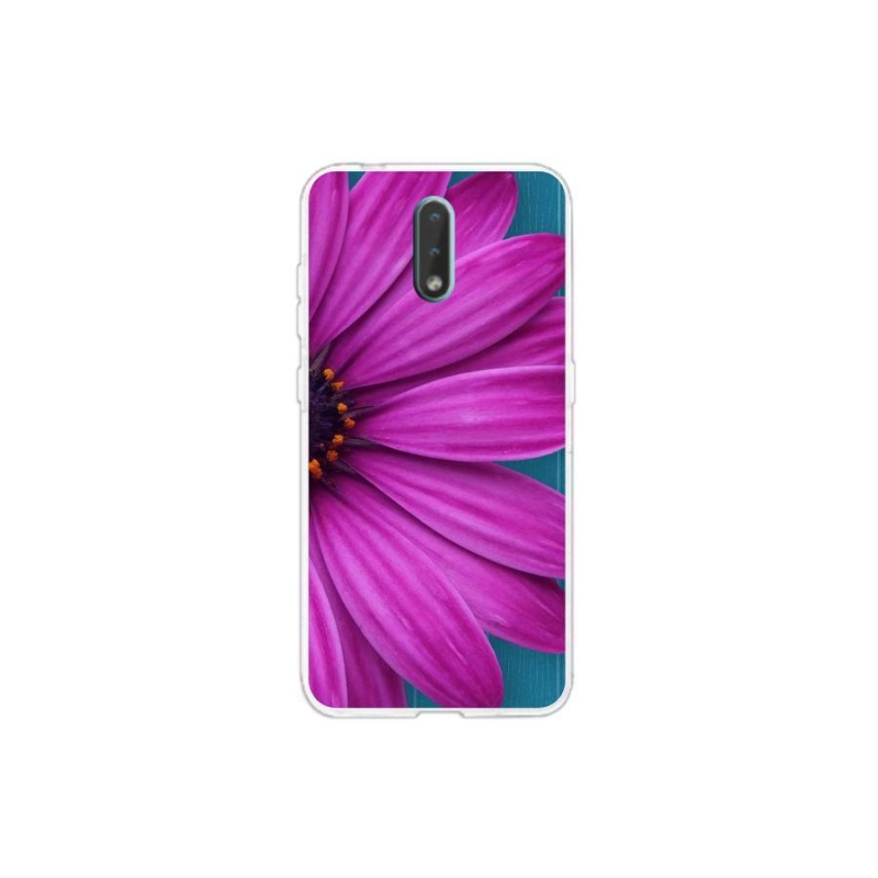 Gél tok mmCase mobiltelefonhoz Nokia 2.3 - lila margaréta