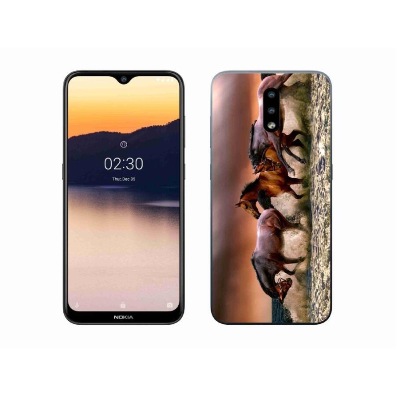 Zselés tok mmCase Nokia 2.3 mobiltelefonhoz - lovak 1