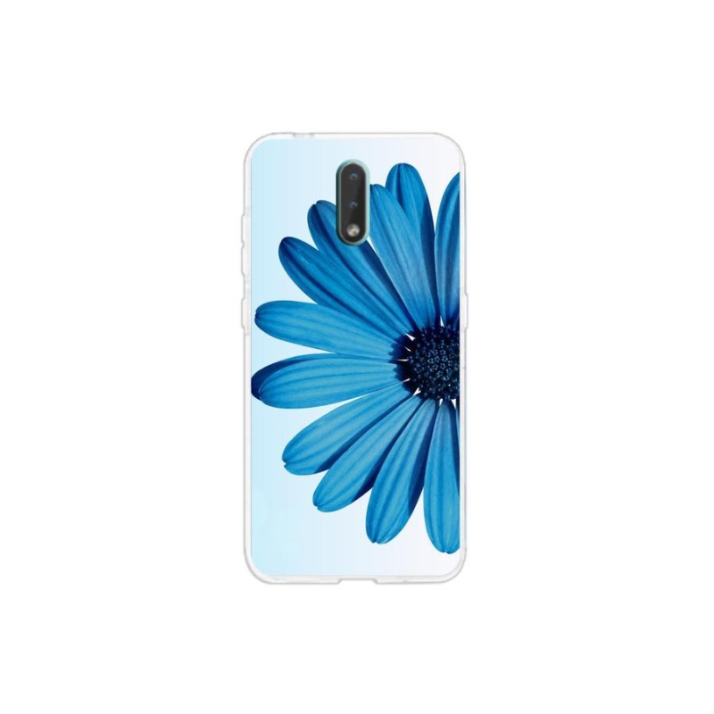 Gél tok mmCase mobiltelefonhoz Nokia 2.3 - kék margaréta