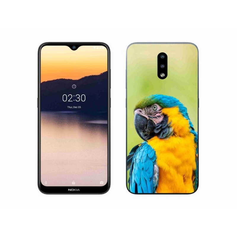 Gél tok mmCase mobiltelefonhoz Nokia 2.3 - papagáj ara 2