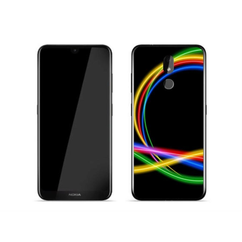 Gél tok mmCase a Nokia 3.2 számára - neon körök