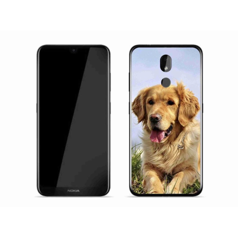 Gél tok mmCase mobiltelefonhoz Nokia 3.2 - arany retriever