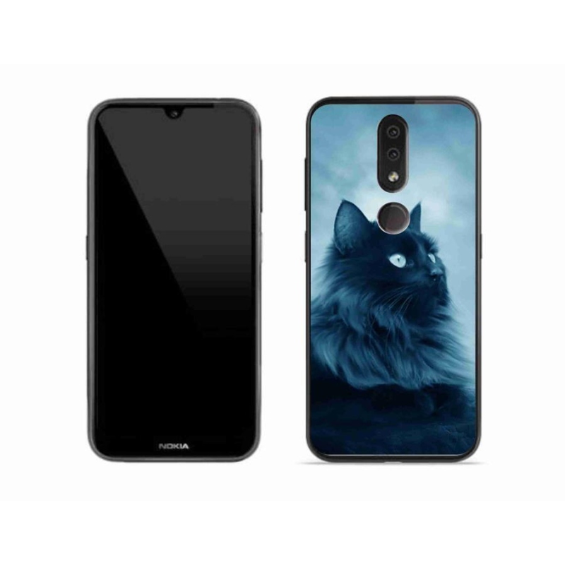 Gél tok mmCase a Nokia 4.2 készülékhez - fekete cat 1