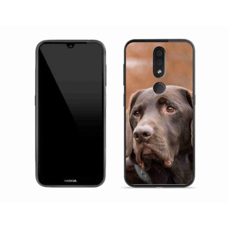 Gél tok mmCase a Nokia 4.2 készülékhez - barna labrador