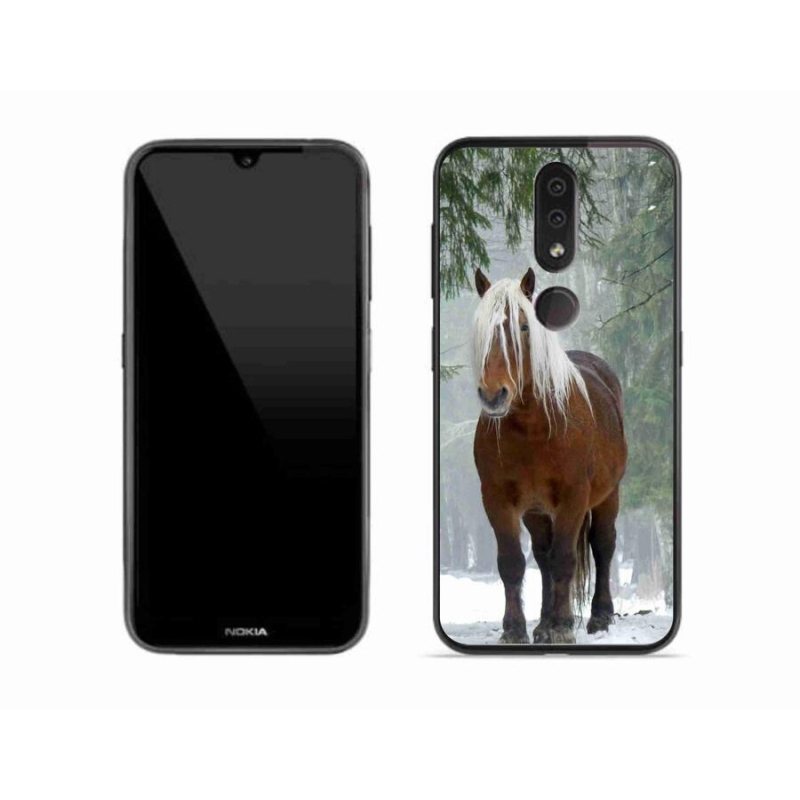 Gél tok mmCase mobiltelefonhoz Nokia 4.2 - ló az erdőben