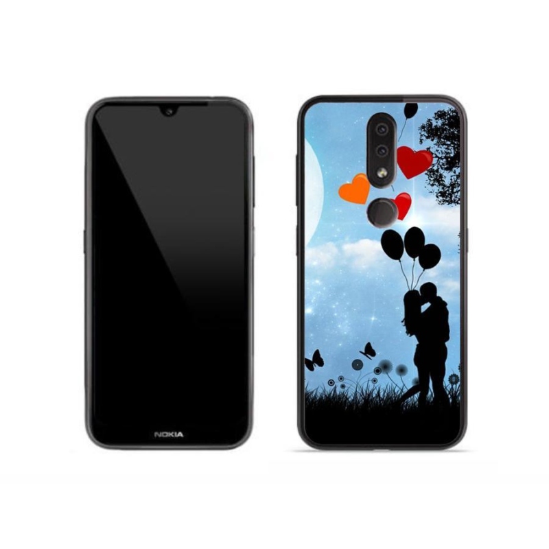 Gél tok mmCase mobiltelefonhoz Nokia 4.2 - szerelmes pár