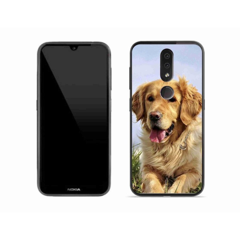 Gél tok mmCase mobiltelefonhoz Nokia 4.2 - arany retriever