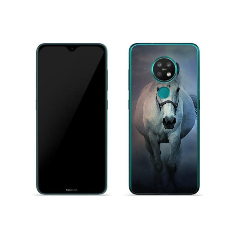 Gél tok mmCase a Nokia 6.2 készülékhez - futó fehér ló
