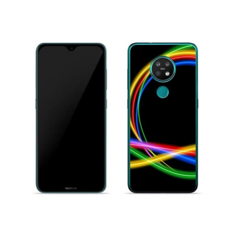 Zselés tok mmCase mobiltelefonhoz Nokia 6.2 - neon körök