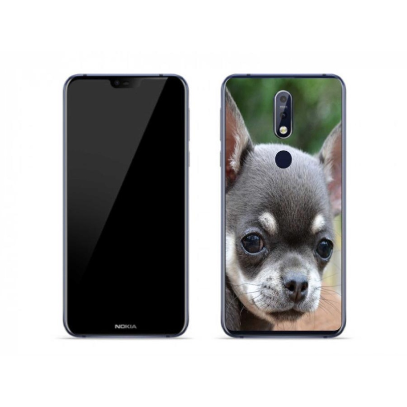 Gél tok mmCase mobiltelefonhoz Nokia 7.1 - chihuahua