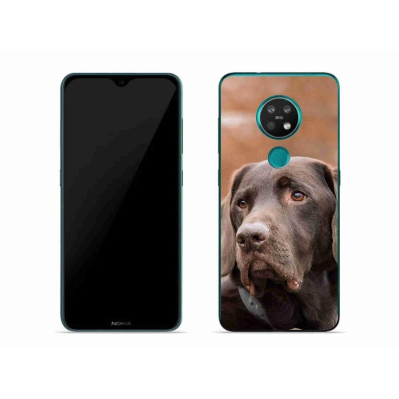 Gél tok mmCase a Nokia 7.2 készülékhez - barna labrador