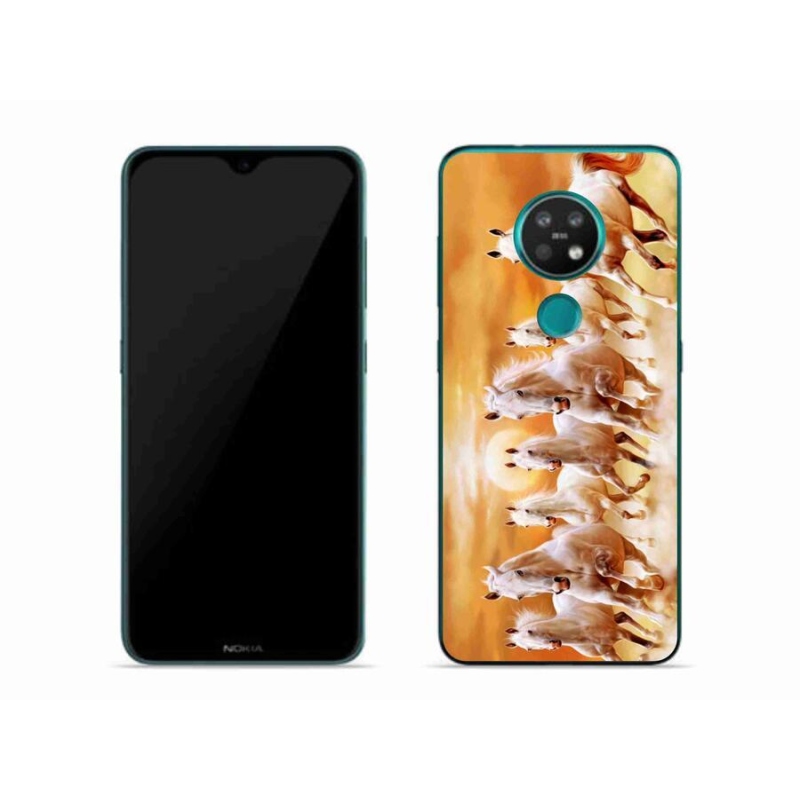 Gél tok mmCase mobiltelefonhoz Nokia 7.2 - horses 2