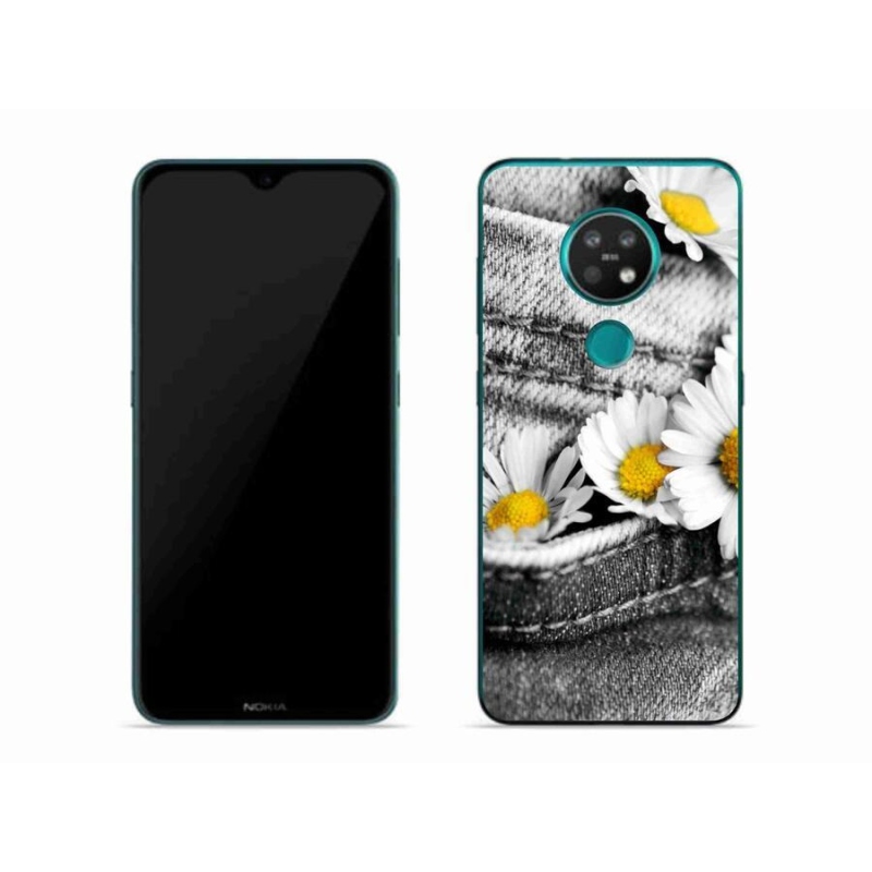 Gél tok mmCase mobiltelefonhoz Nokia 7.2 - százszorszépek