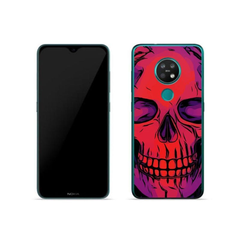 Gél tok mmCase mobiltelefonhoz Nokia 7.2 - koponya