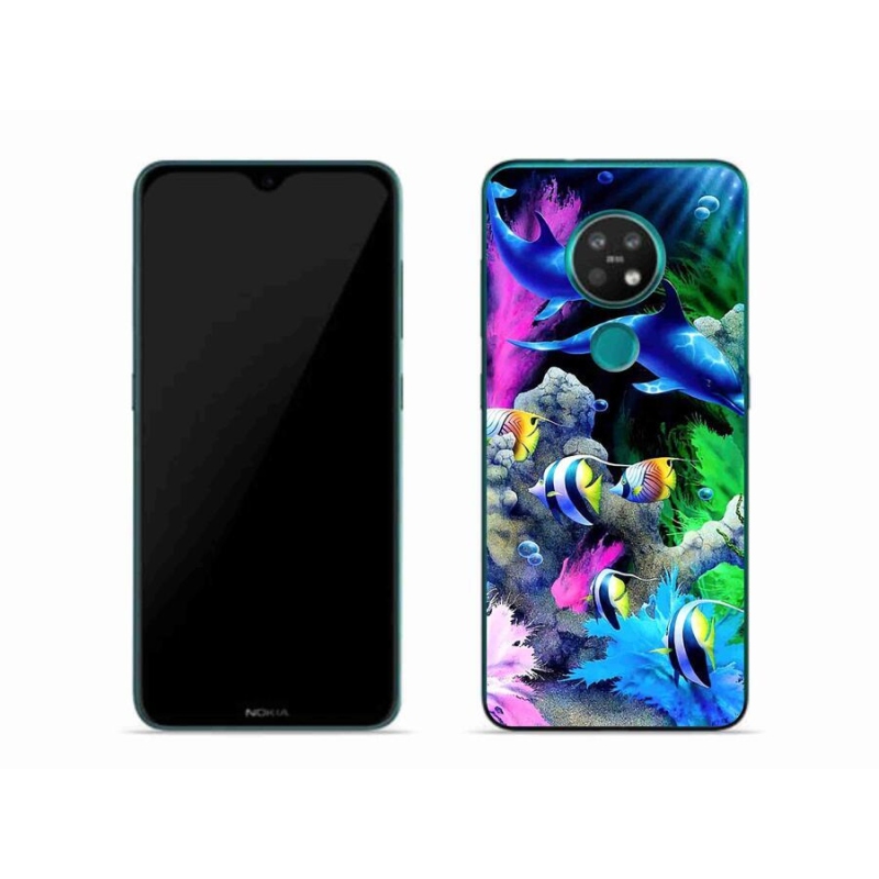 Gél tok mmCase a Nokia 7.2 mobilhoz - tengeri világ