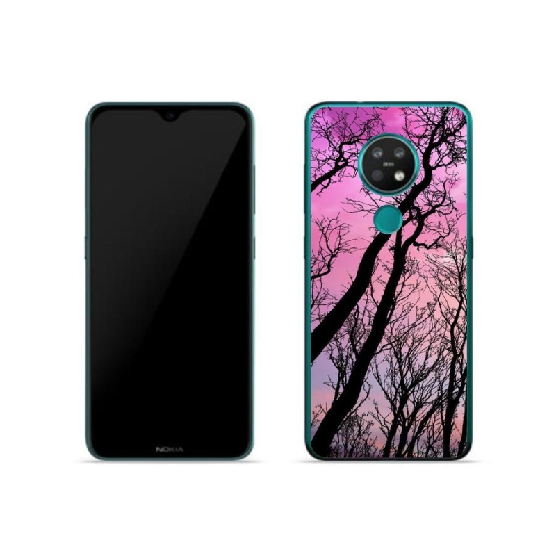 Gél tok mmCase mobiltelefonhoz Nokia 7.2 - kidőlt fák