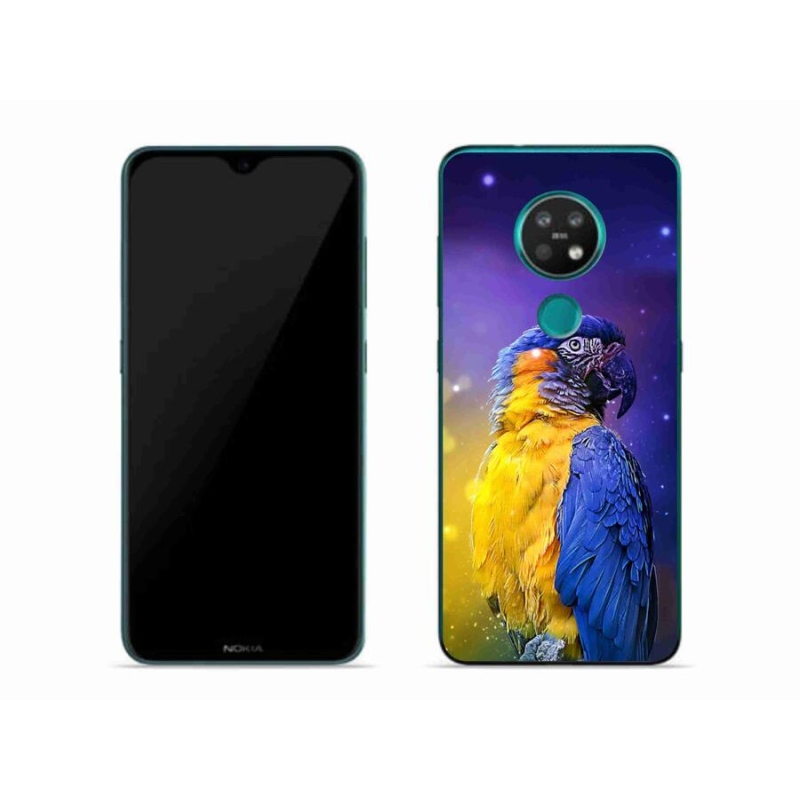 Gél tok mmCase mobiltelefonhoz Nokia 7.2 - papagáj ara 1