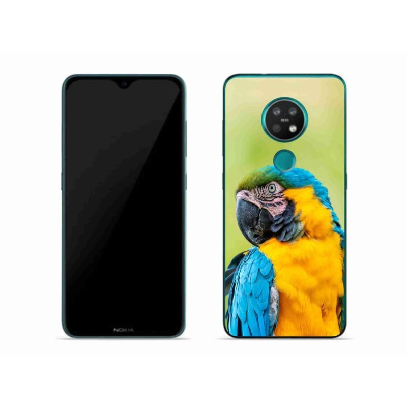 Gél tok mmCase mobiltelefonhoz Nokia 7.2 - papagáj ara 2