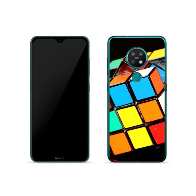 Gél tok mmCase mobiltelefonhoz Nokia 7.2 - Rubik kocka