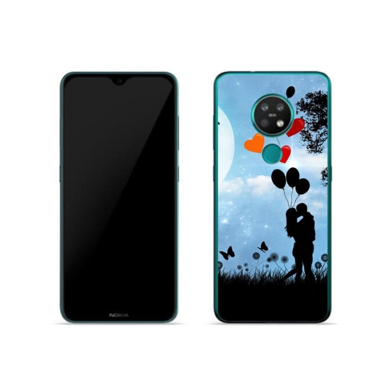 Gél tok mmCase mobiltelefonhoz Nokia 7.2 - szerelmes pár
