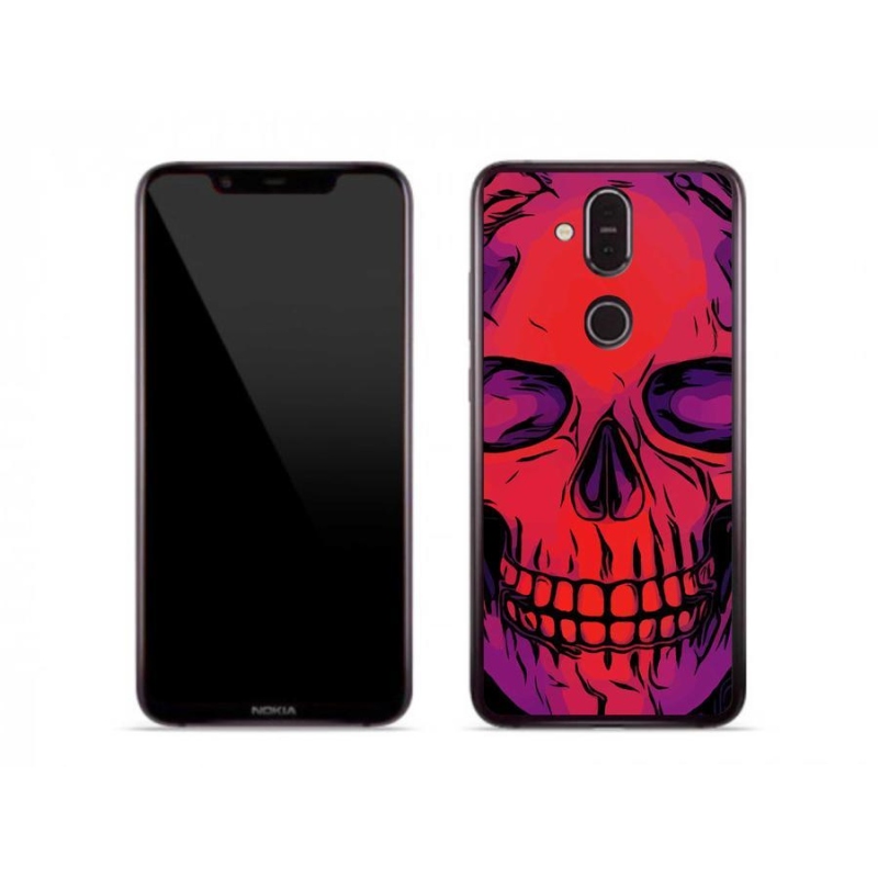Gél tok mmCase a Nokia 8.1 számára - koponya