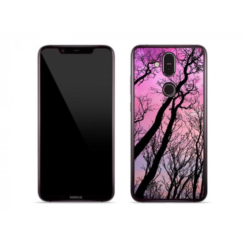 Gél tok mmCase mobiltelefonhoz Nokia 8.1 - kidőlt fák