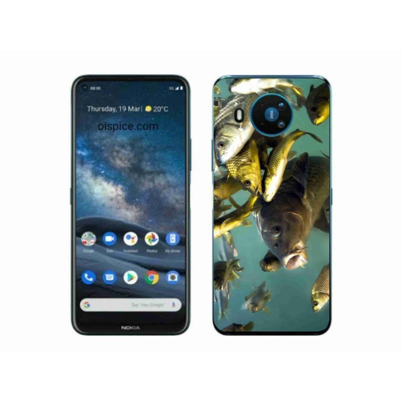Gél tok mmCase a Nokia 8.3 5G számára - halak iskolája