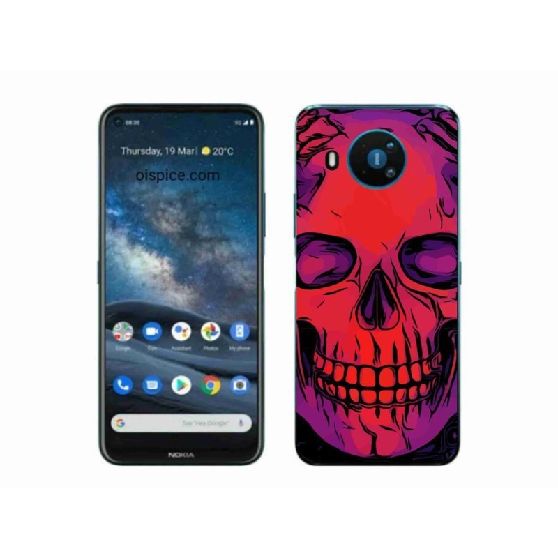 Zselés tok mmCase a Nokia 8.3 5G készülékhez - koponya