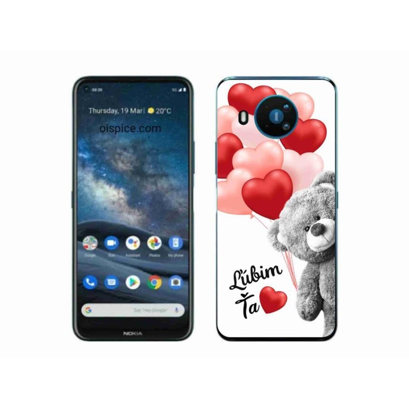 Gél tok mmCase mobiltelefonhoz Nokia 8.3 5G - I love you en