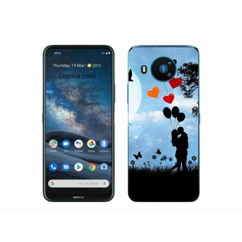 Gélhüvelyes mmCase a Nokia 8.3 5G számára - szerelmespár