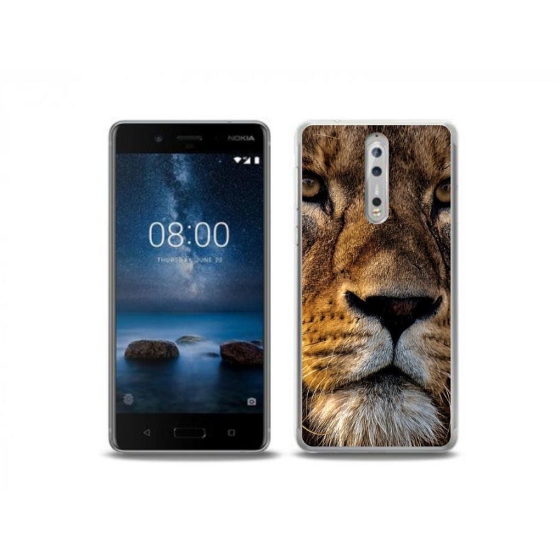 Gél tok mmCase a Nokia 8-hoz - oroszlán