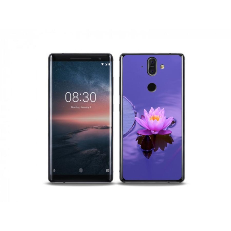 Gél tok mmCase a Nokia 8 Sirocco mobilhoz - virág a vízen