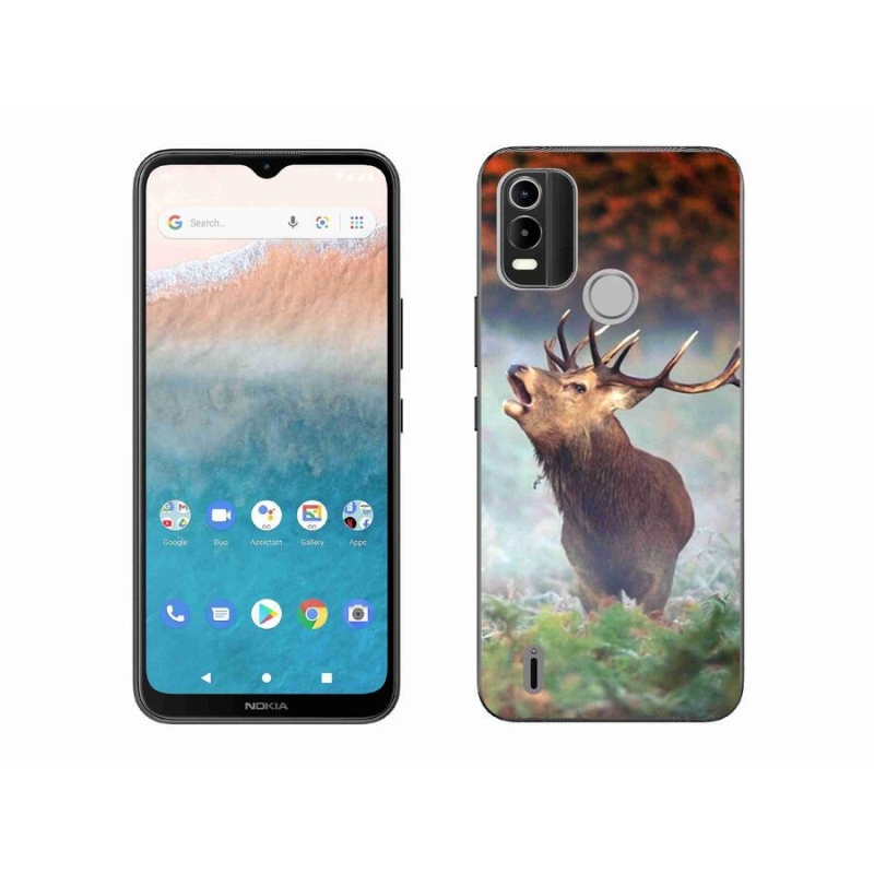 Gél tok mmCase mobiltelefonhoz Nokia C21 Plus - szarvas 2