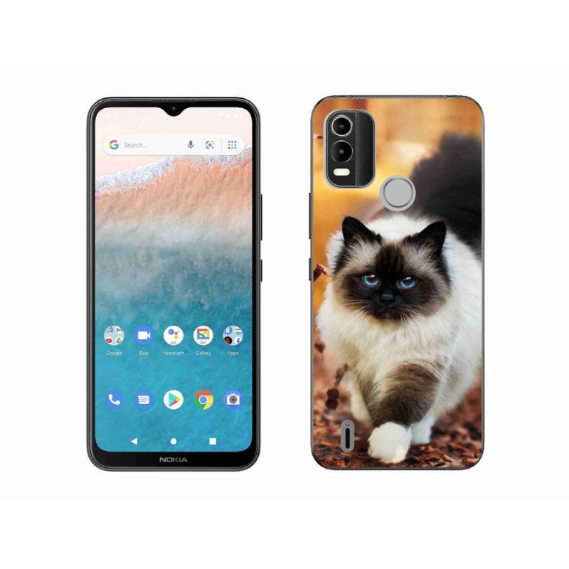 Gél tok mmCase mobiltelefonhoz Nokia C21 Plus - cat