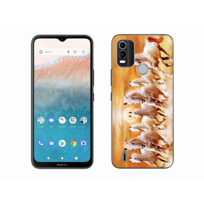 Gél tok mmCase mobiltelefonhoz Nokia C21 Plus - lovak 2