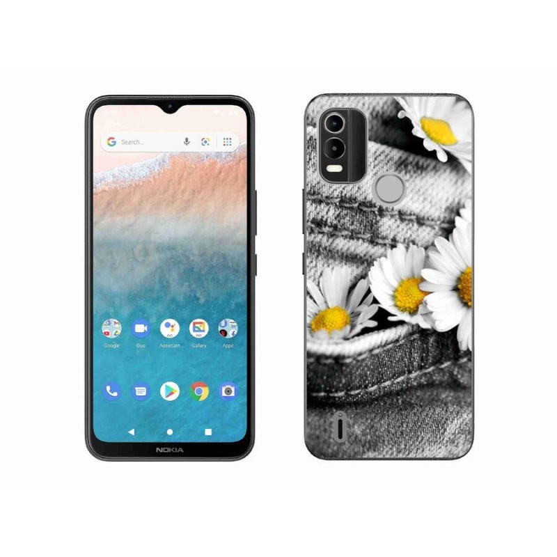 Gél tok mmCase mobiltelefonhoz Nokia C21 Plus - Százszorszépek