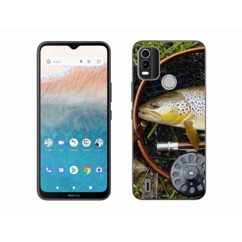 Gél tok mmCase mobiltelefonhoz Nokia C21 Plus - pisztráng 2