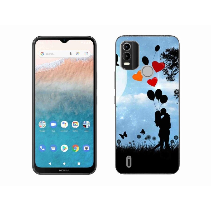 Gél tok mmCase mobiltelefonhoz Nokia C21 Plus - szerelmes pár