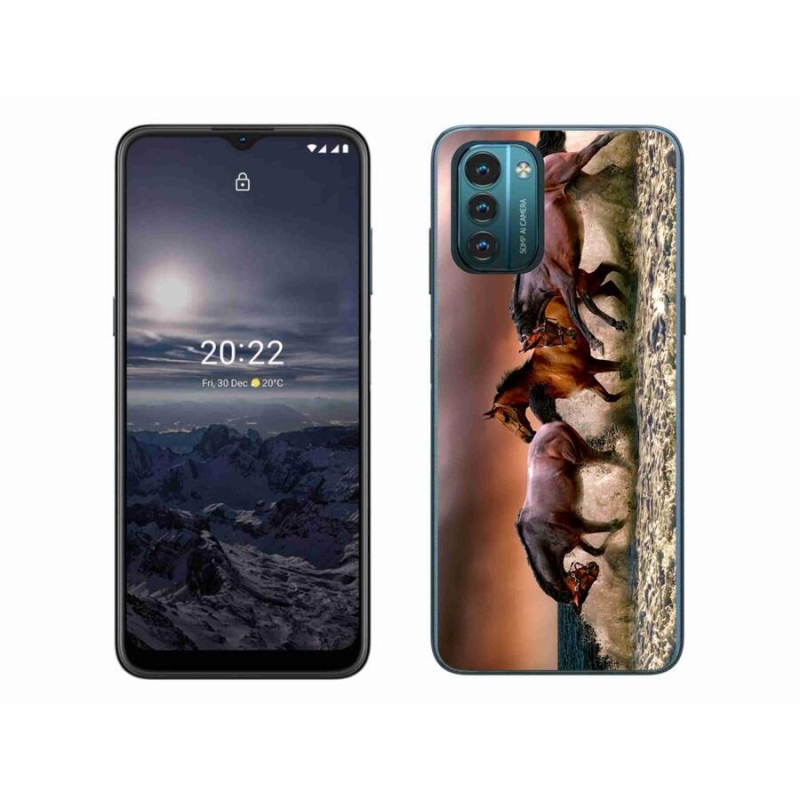 Gél tok mmCase mobiltelefonhoz Nokia G11/G21 - lovak 1