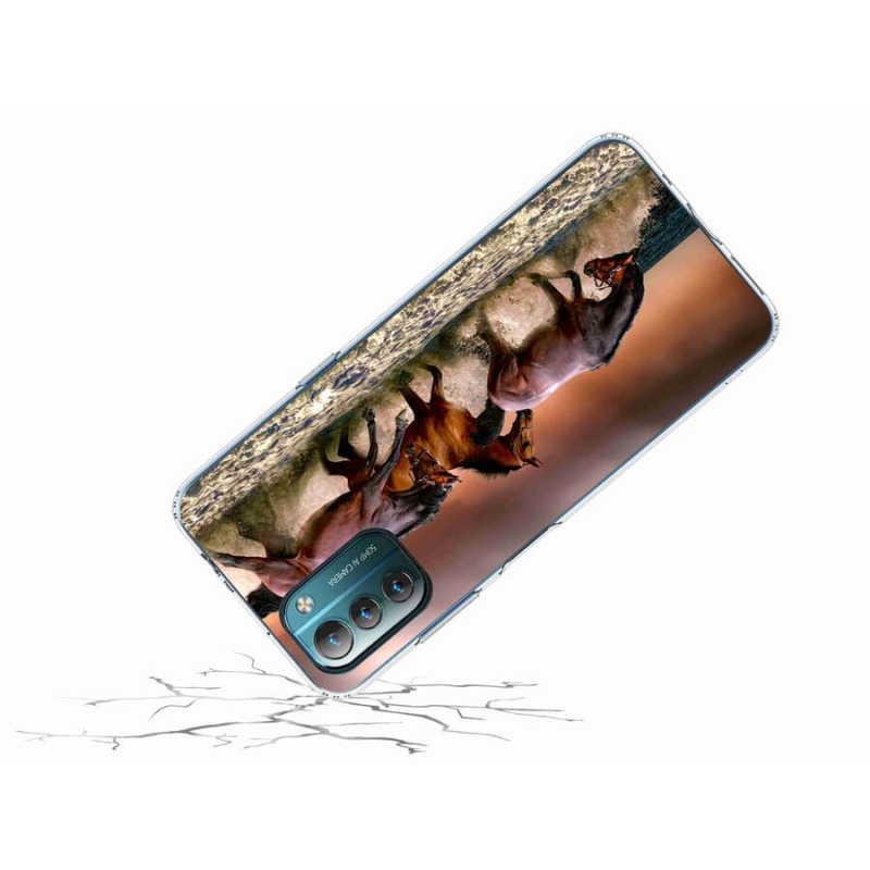 Gél tok mmCase mobiltelefonhoz Nokia G11/G21 - lovak 1