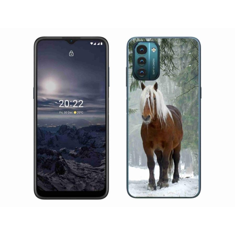 Gél tok mmCase mobiltelefonhoz Nokia G11/G21 - ló az erdőben