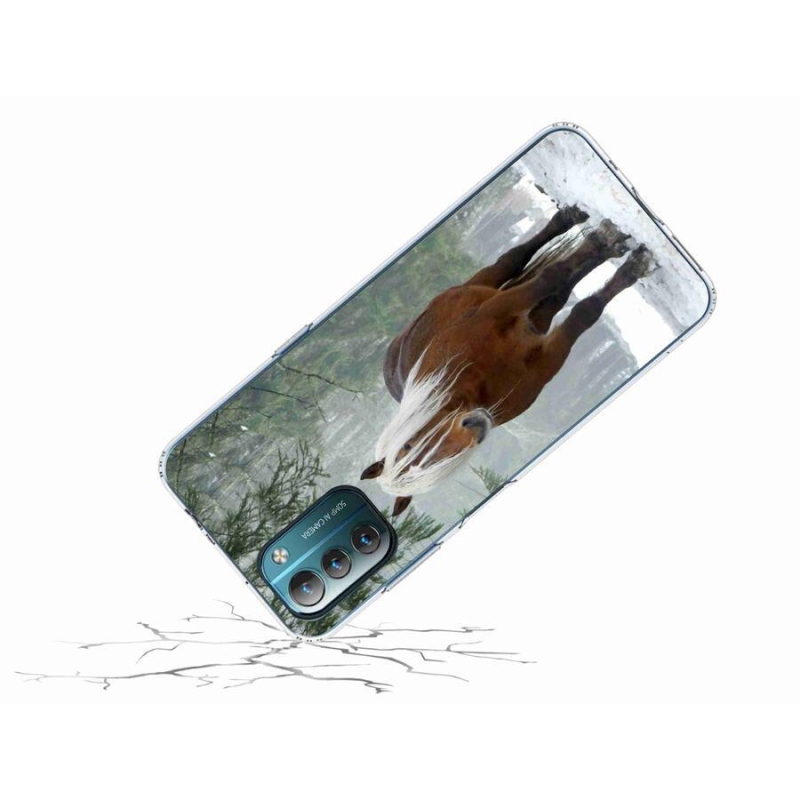 Gél tok mmCase mobiltelefonhoz Nokia G11/G21 - ló az erdőben