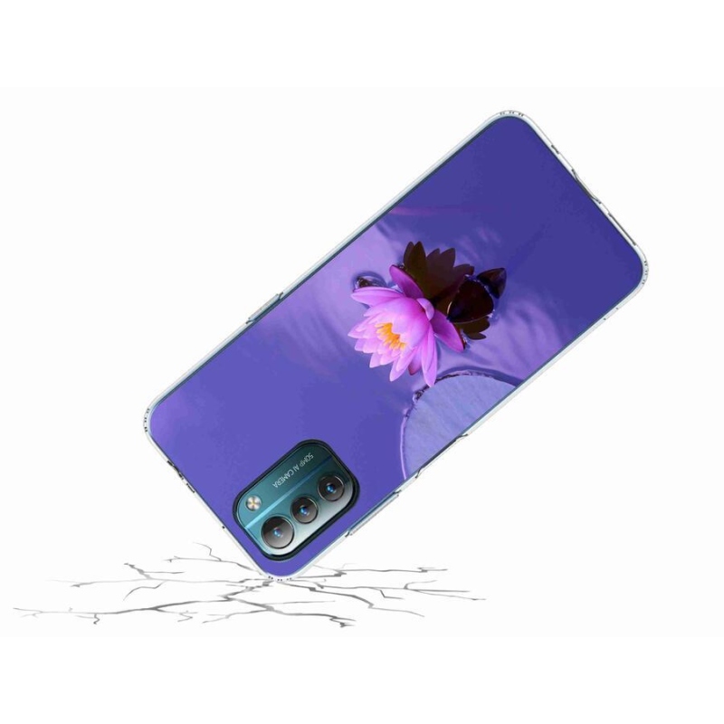 Gél tok mmCase mobiltelefonhoz Nokia G11/G21 - virág a felületen