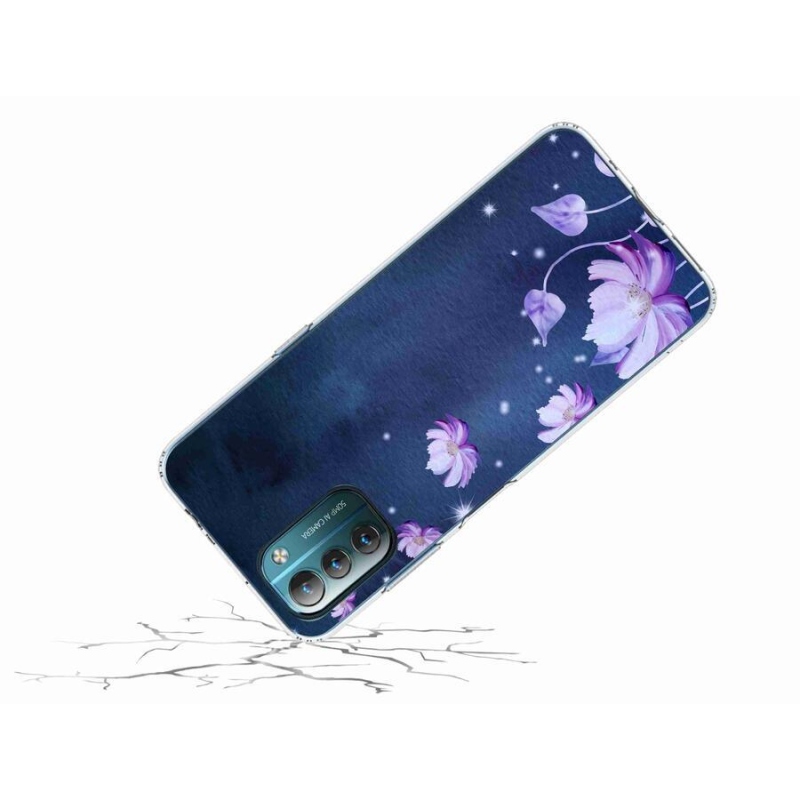 Gél tok mmCase a Nokia G11/G21 mobiltelefonhoz - hulló virágok